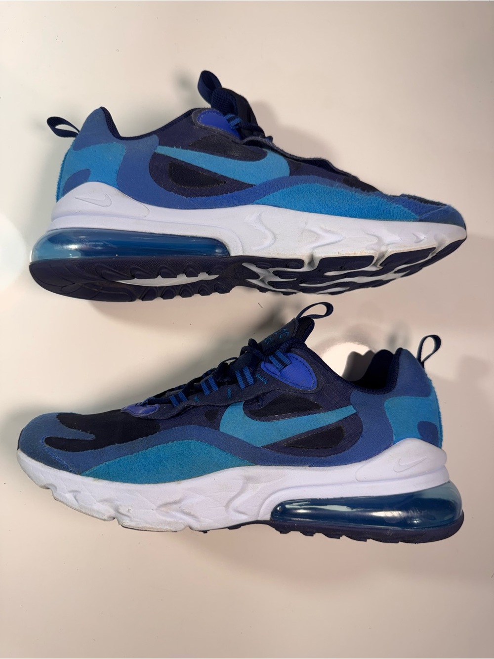 Nike Air Max 270 React GS 6.5Y Women’s 8 Blue Void Blue Stardust BQ0103-400